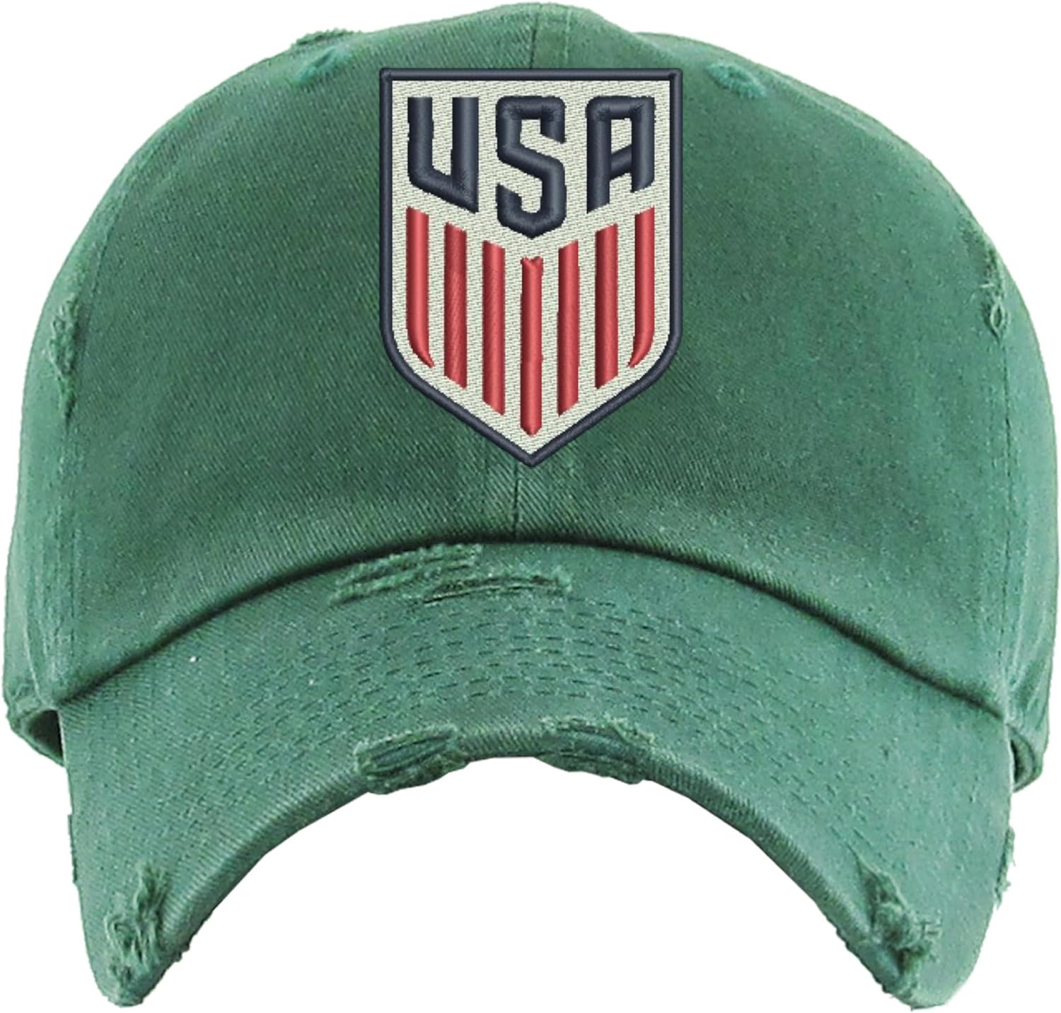 ALLNTRENDS USA Soccer Hat Embroidered Dad Hat Team Fans US Flag Cap