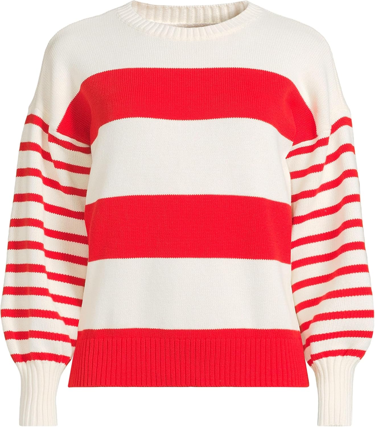 Lands' End Women's Drifter Jersey Crewneck Sweater - Image 3