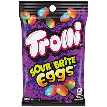 Trolli Sour Brite Eggs, Assorted 4.0 Ounce