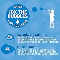 Vista 6 de JOYIN Solución concentrada de burbujas de 32 onzas para máquinas de burbujas (hasta 2.5 galones), repuestos de solución concentrada para máquinas