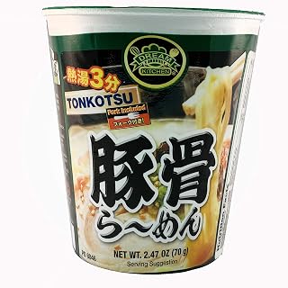DREAM KITCHEN CUP RAMEN TONKOTSU BOX 2.47 Ounce (Pack of 12) (Tonkotsu)