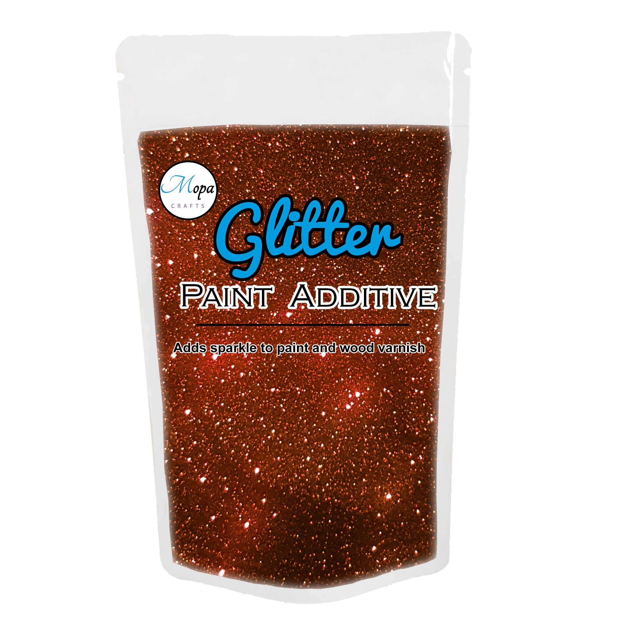 Antique Copper Glitter Paint Crystal Additive 100g for Emulsion Paint - for use with Interior/Exterior Wall, Ceiling, Wood, Metal, Varnish, Dead Flat, Matt, Soft Sheen or Silk Paints