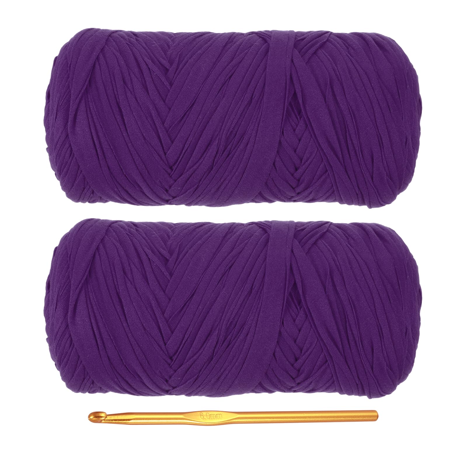 PATIKIL T-Shirt Yarn for Crocheting with 1 Crochet Hook