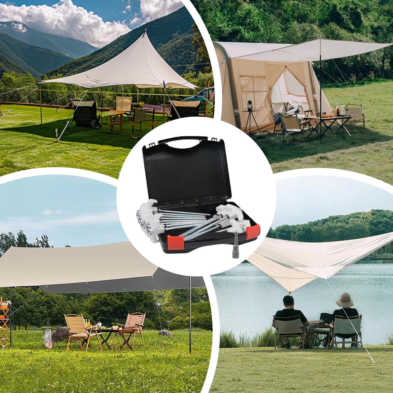 Estacas Para Camping 10 Piezas De Piquetas Para Toldo