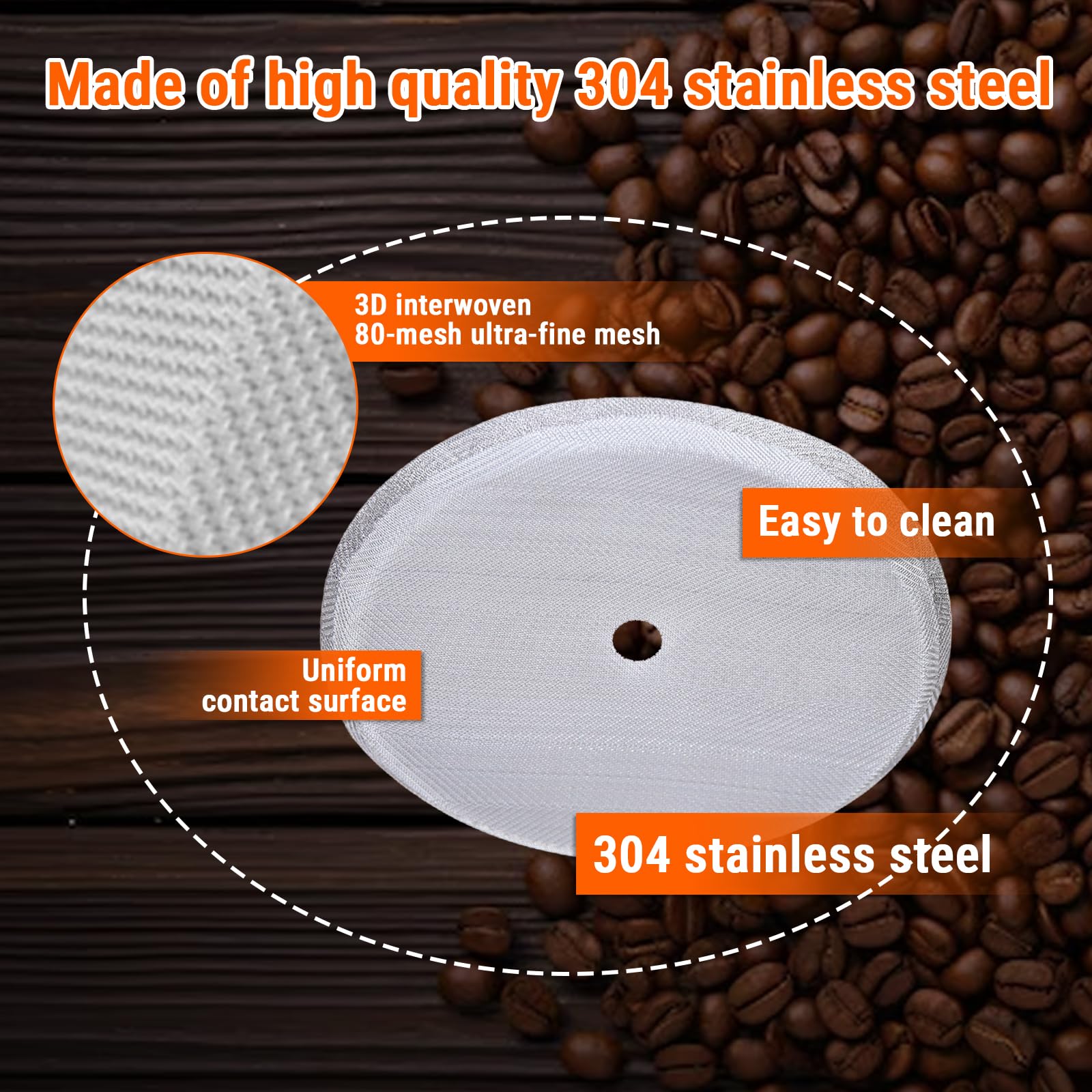 French Press Filters - 5 Pack Replacement -5