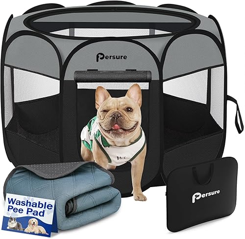 Miniatura 19 de Corralito para perros y gatos para interiores y exteriores, para cachorros, mascotas, gatos, viajes y recuperación después de la cirugía, jaula de