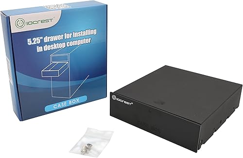 Miniatura 7 de Syba "ES Crest - Caja de almacenamiento con bandeja en blanco para 5.25" Bay Drive SY-ACC65085