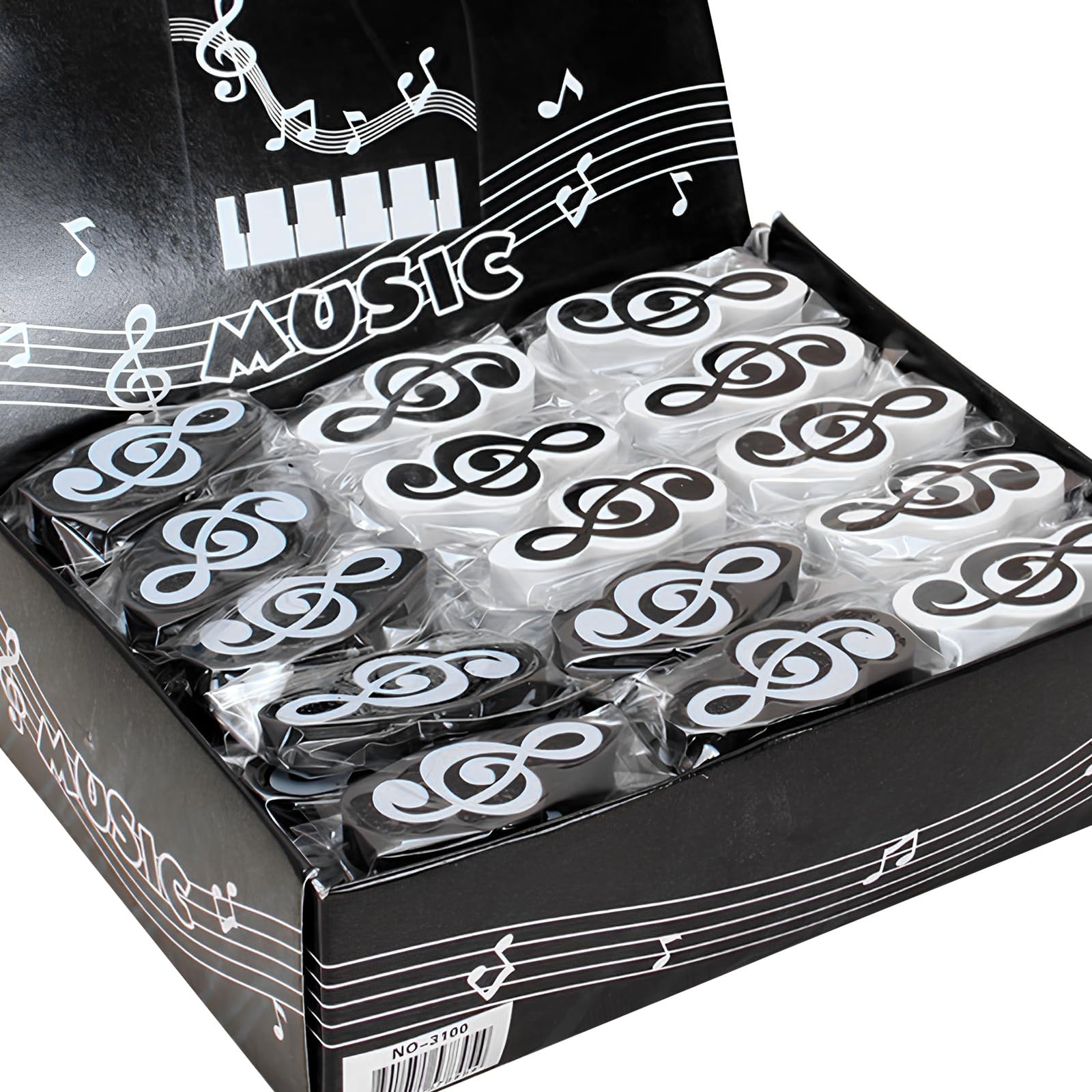 Gomme da Cancellare 3D Simboli Musicali 20 Pezzi per Bambini Scuola Festa Compleanno