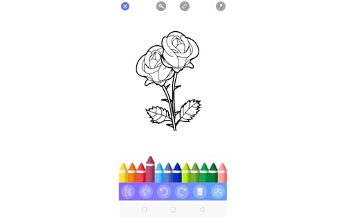 Flowers Coloring Glitter Games