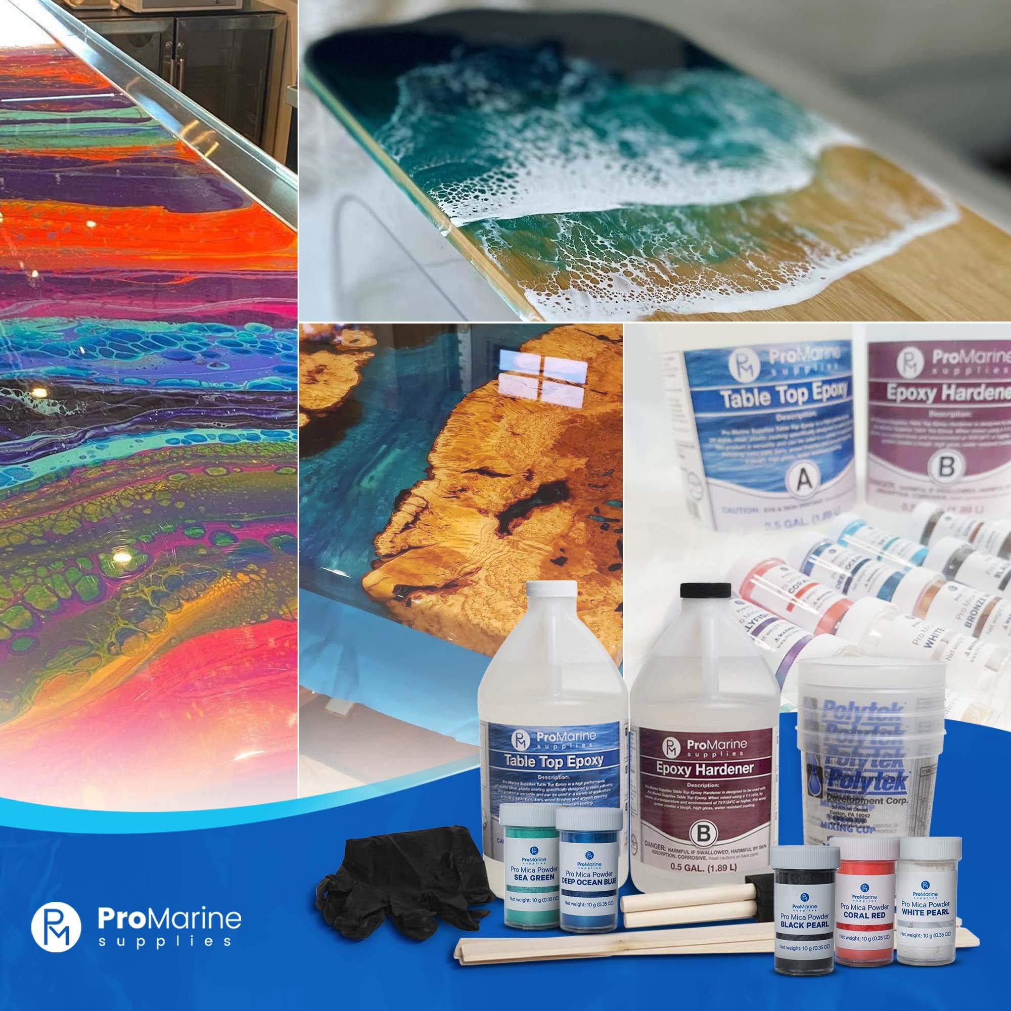 Buy Pro Marine Supplies Crystal Clear Table Top Epoxy Resin and