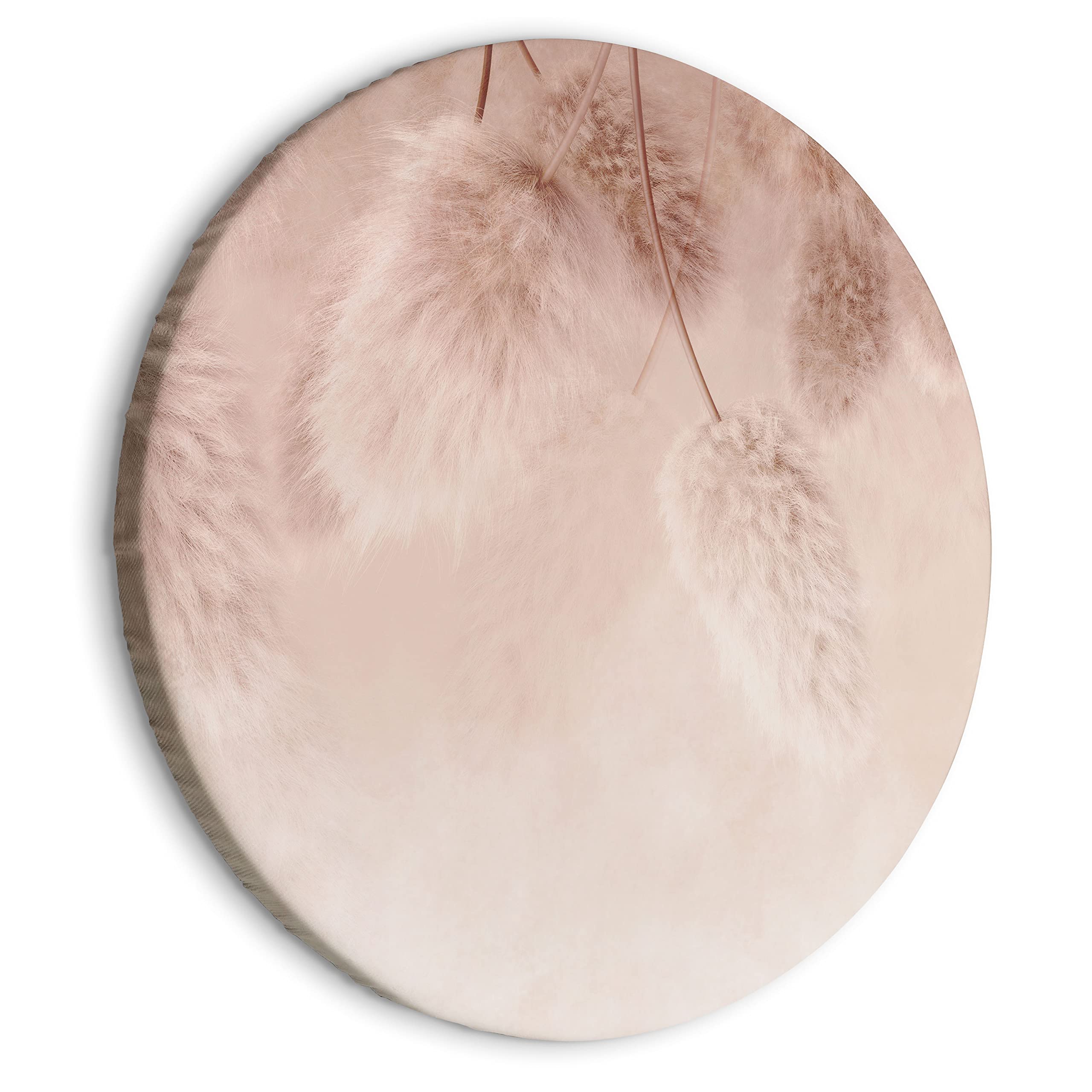 murando - Leinwandbild Pampasgras Pflanze rosa, 80x80 cm, 1-teilig, modern | Hochwertige Leinwand, sofort aufhängbar, ideal fürs Wohn- oder Schlafzimmer, wasserfest und lichtecht, langlebig, stilvoll