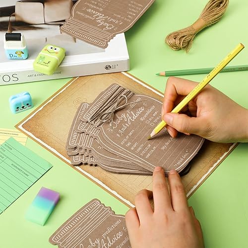 Miniatura 3 de 50 tarjetas de predicción y asesoramiento para baby shower, tarjetas de asesoramiento y predicción, tarjetas de predicción para baby shower, mamá,