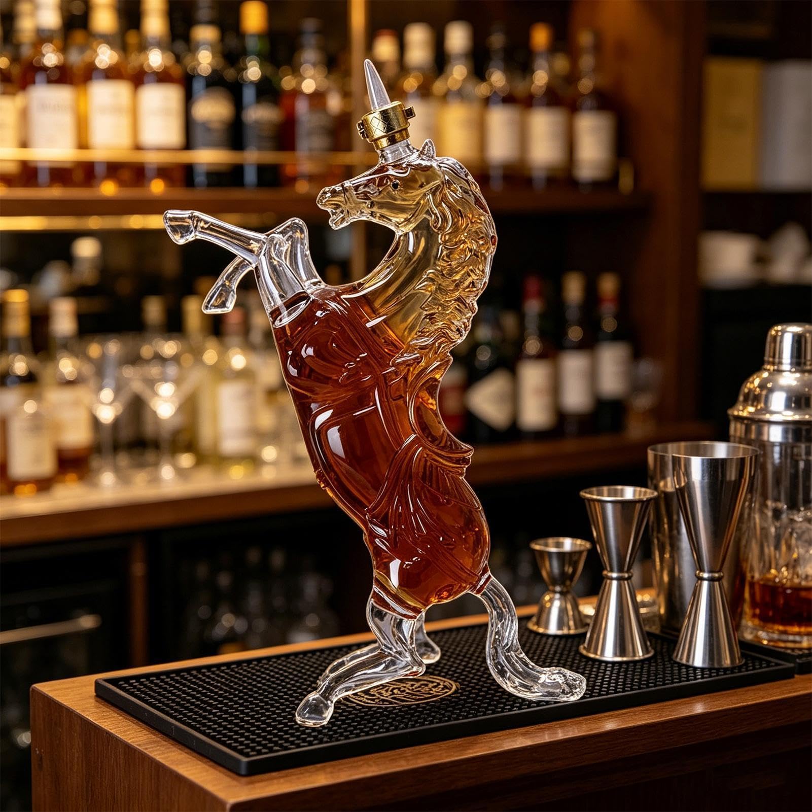 Jarras Decantadoras Para Alcohol Botella Con Forma De Caballo, Vacía, Para | Botella Decantadora De Whisky En Restaurantes, Bares, , Celebraciones, Sala De Comedor, Cocina, Y Hogare