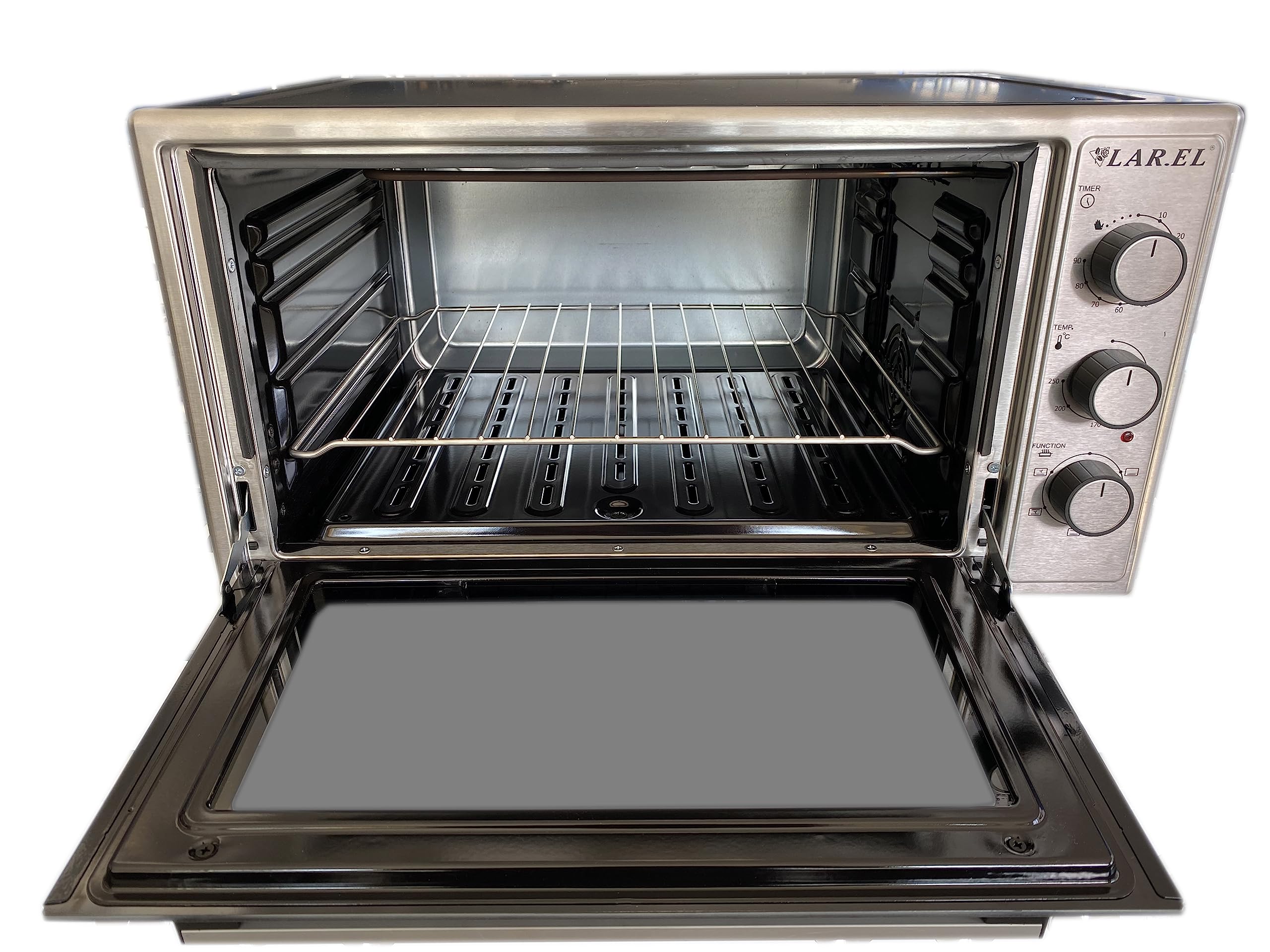Forno Elettrico 45 Lt LAREL 1600 Watt Ventilato Grill Luce Timer In Dotazione 2 Teglie + 1 Griglia