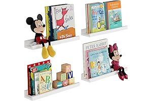 Wallniture Denver Floating Shelves: The Perfect White Nursery Bookshelves