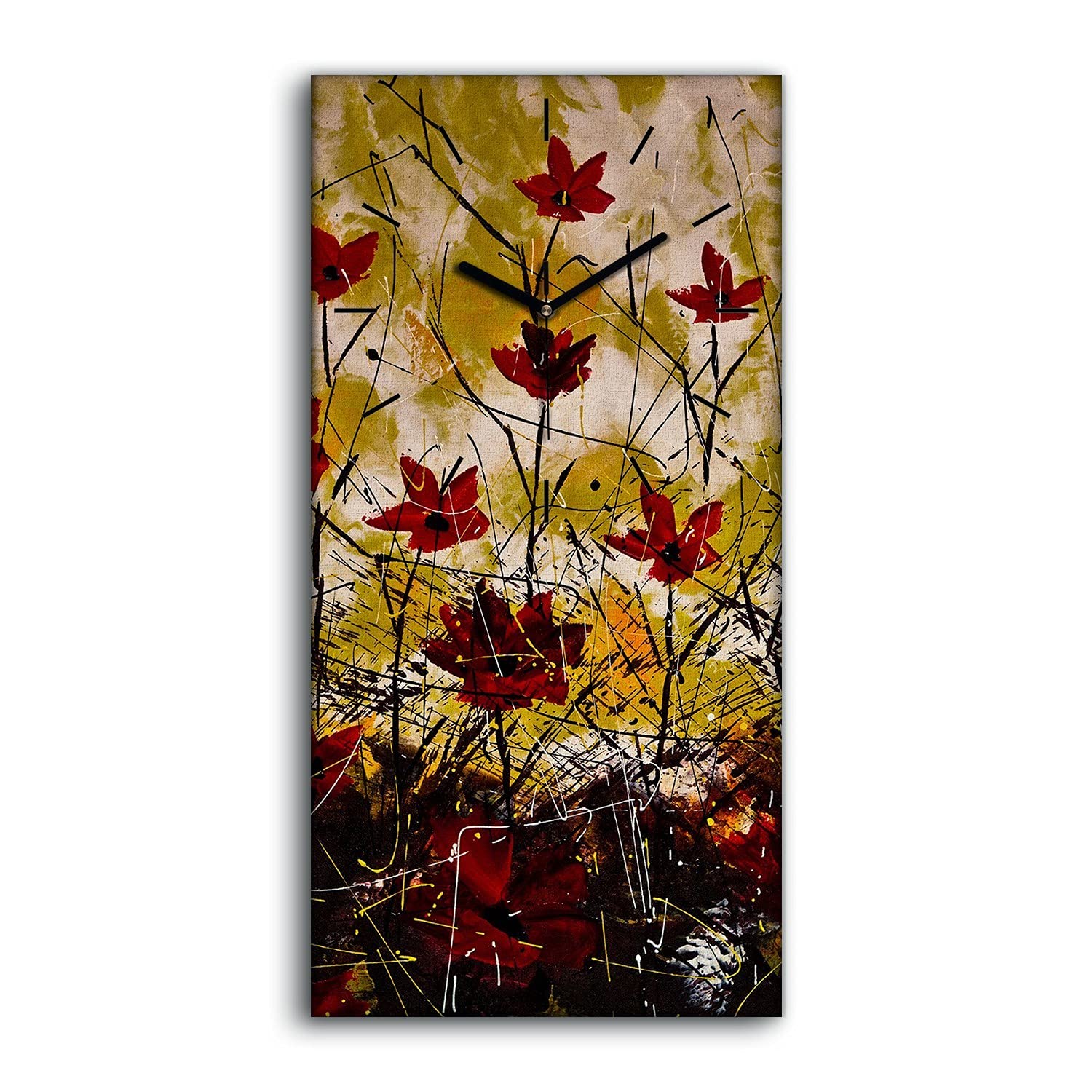 Horloge sur toile art moderne salon pour une ambiance chaleureuse maison