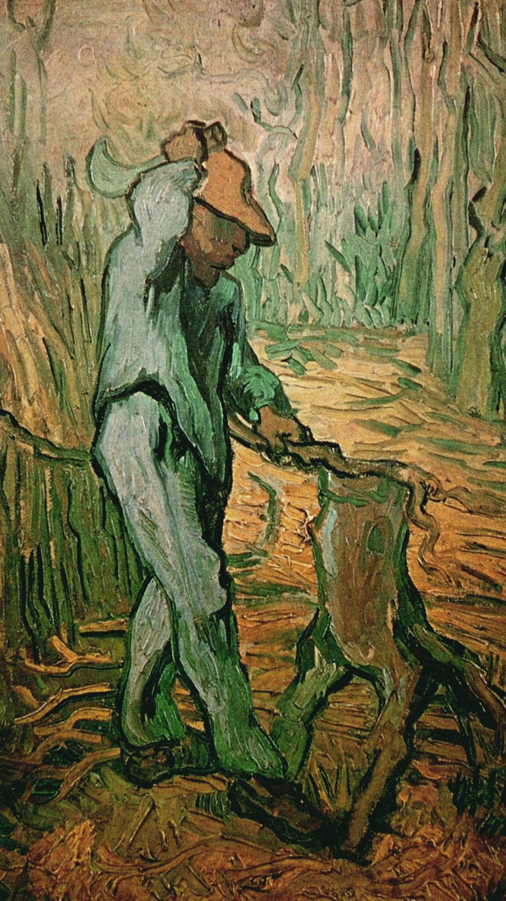 Cadre Van Gogh The Woodcutter grand format pour habiller un mur vide
