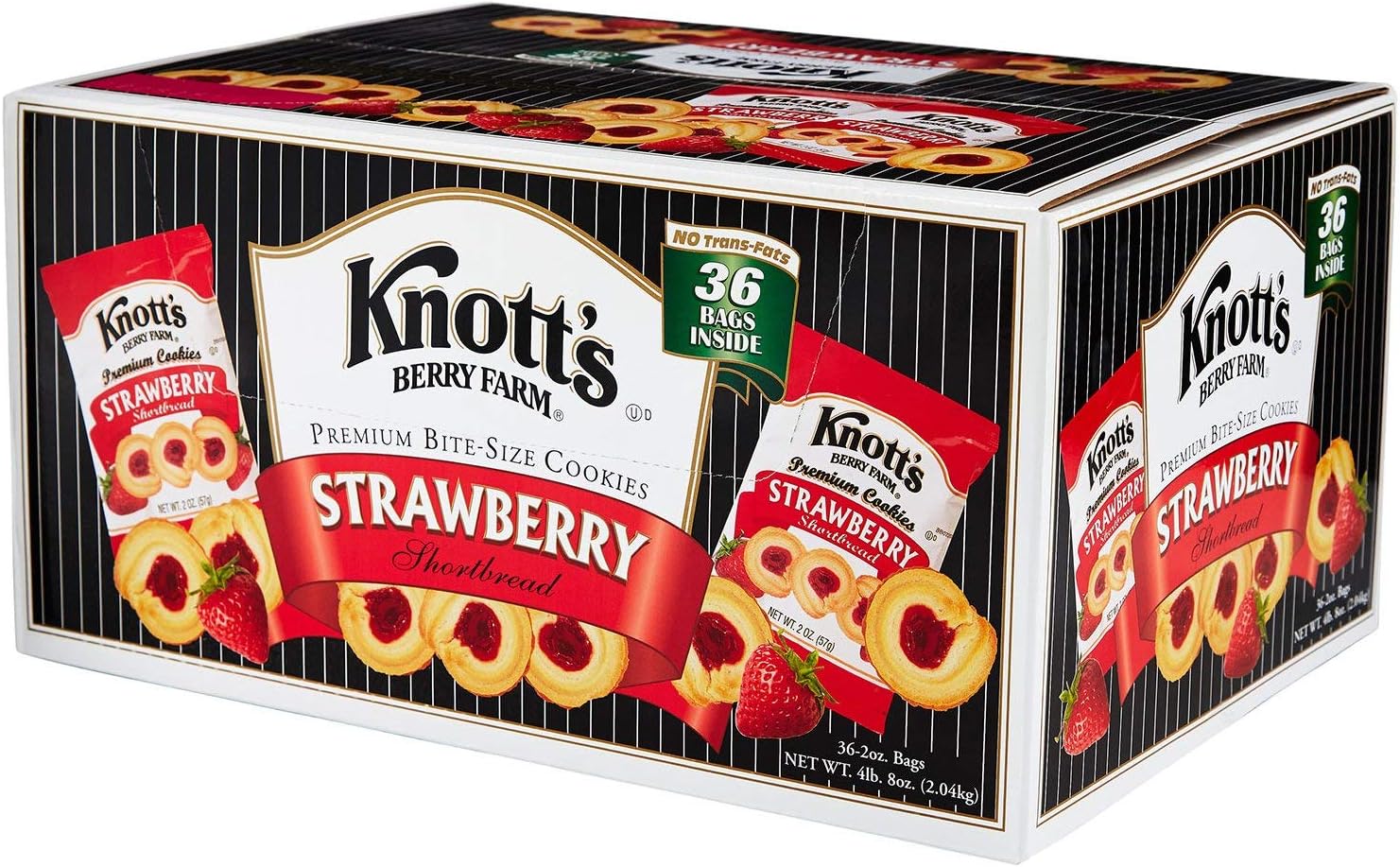 An Item of Knott's Berry Farm Strawberry Shortbread Cookies (2 oz, 36 pk.) - Pack of 1