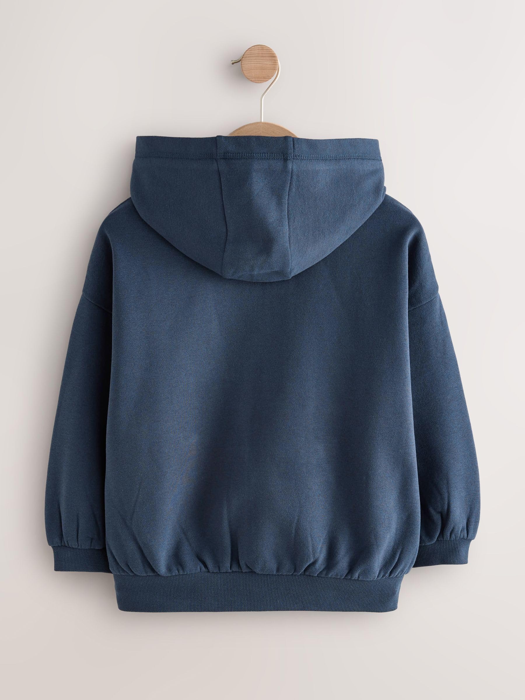 NEXT Ragazza Felpa Sportiva con Cappuccio e Zip in Misto Cotone