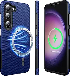 Capa magnética forte para Samsung Galaxy S23 compatível com MagSafe [2025 atualizado] [camada dupla resistente] [à prova de choque militar] resistente ao ar livre para Samsung Galaxy S23 capa