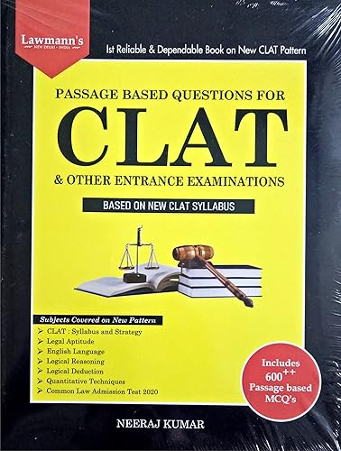 Passage Based Questions For CLAT and Other Entrance Examinations (Based on New CLAT Syllabus) / Latest