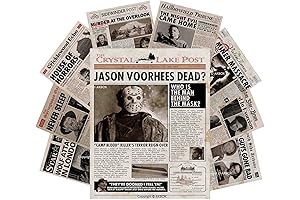 AKBOK Vintage Horror Movie Newspaper Article Poster