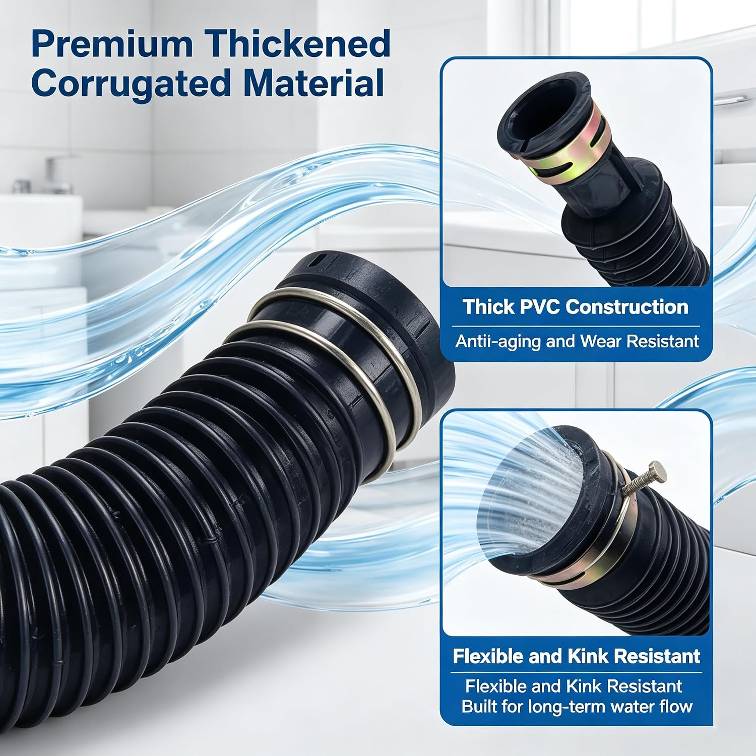 DC97-16781A Washer Drain Hose Replacement for Sam-sung Washing Machine