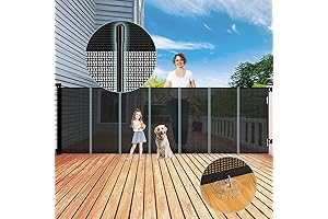 Extra Tall Retractable Baby Gate 42" x 120"