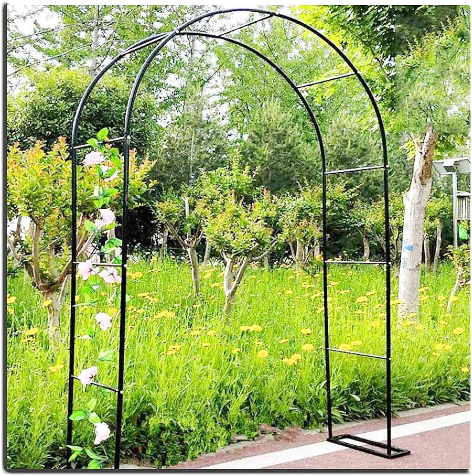 Arco de boda y cenador elegante de 120 cm para decorar su jardín con rosas trepadoras