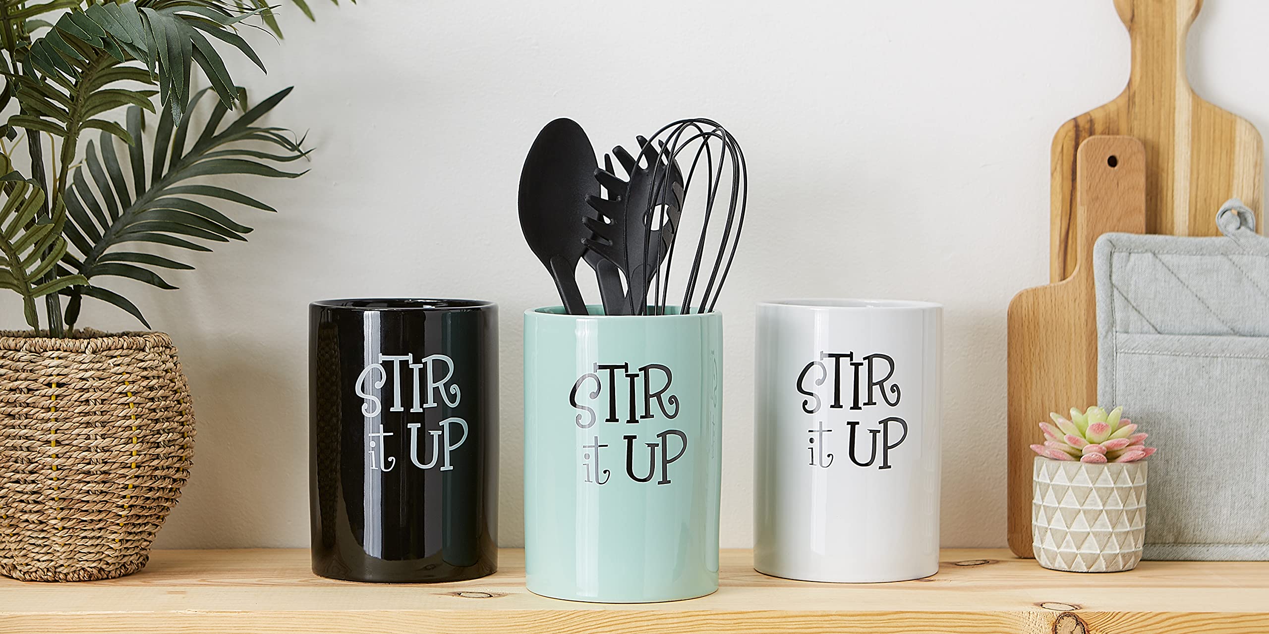 DII Kitchen Accessories Collection Utensilienhalter, Keramik, Weiß