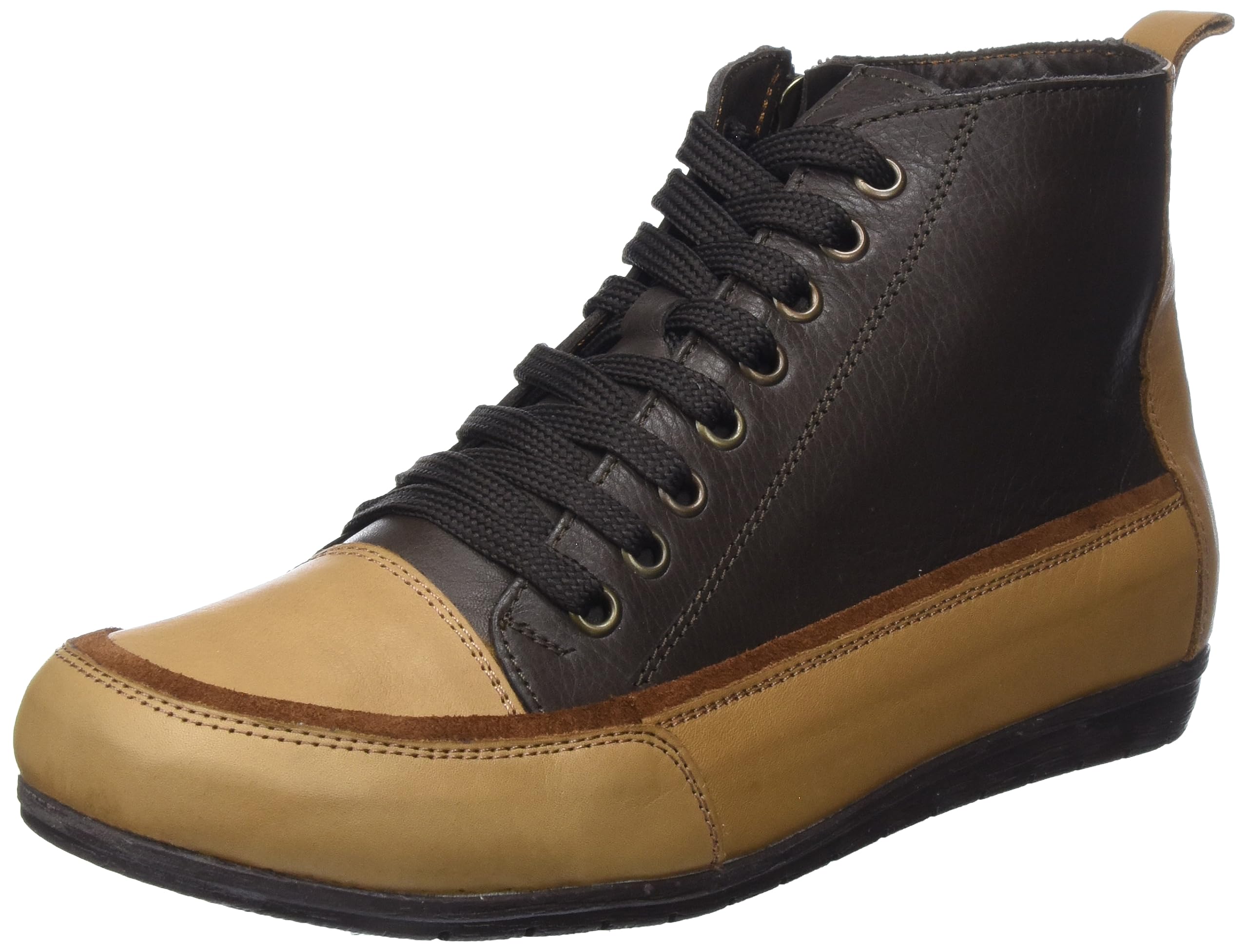 Andrea Conti Women's lace-up Trainers, Coffee Brandy, 7 UK