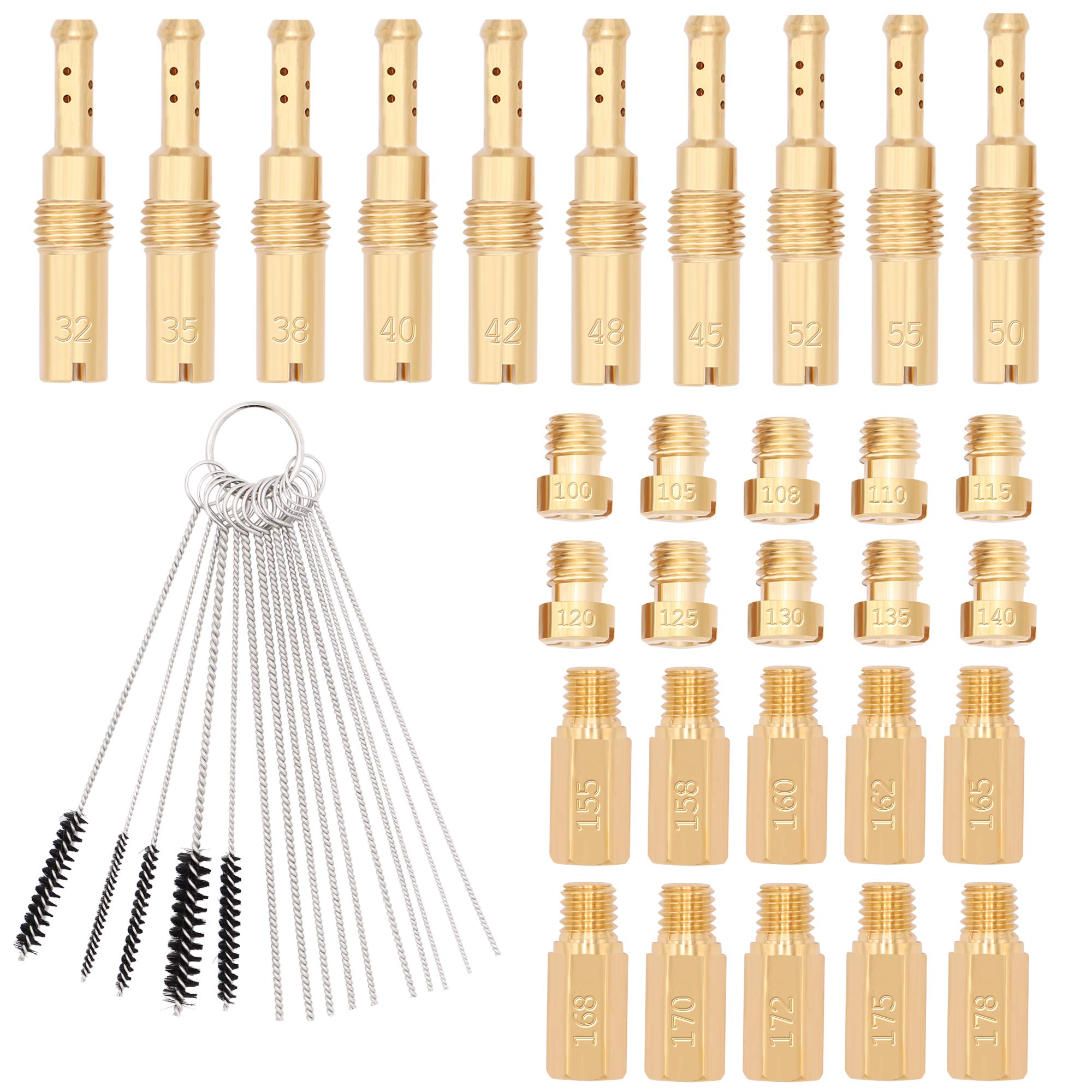 Jet principal Jets Principaux de Carburateur, Kit de Jets Principaux de Carburateur 25 PièCes 55