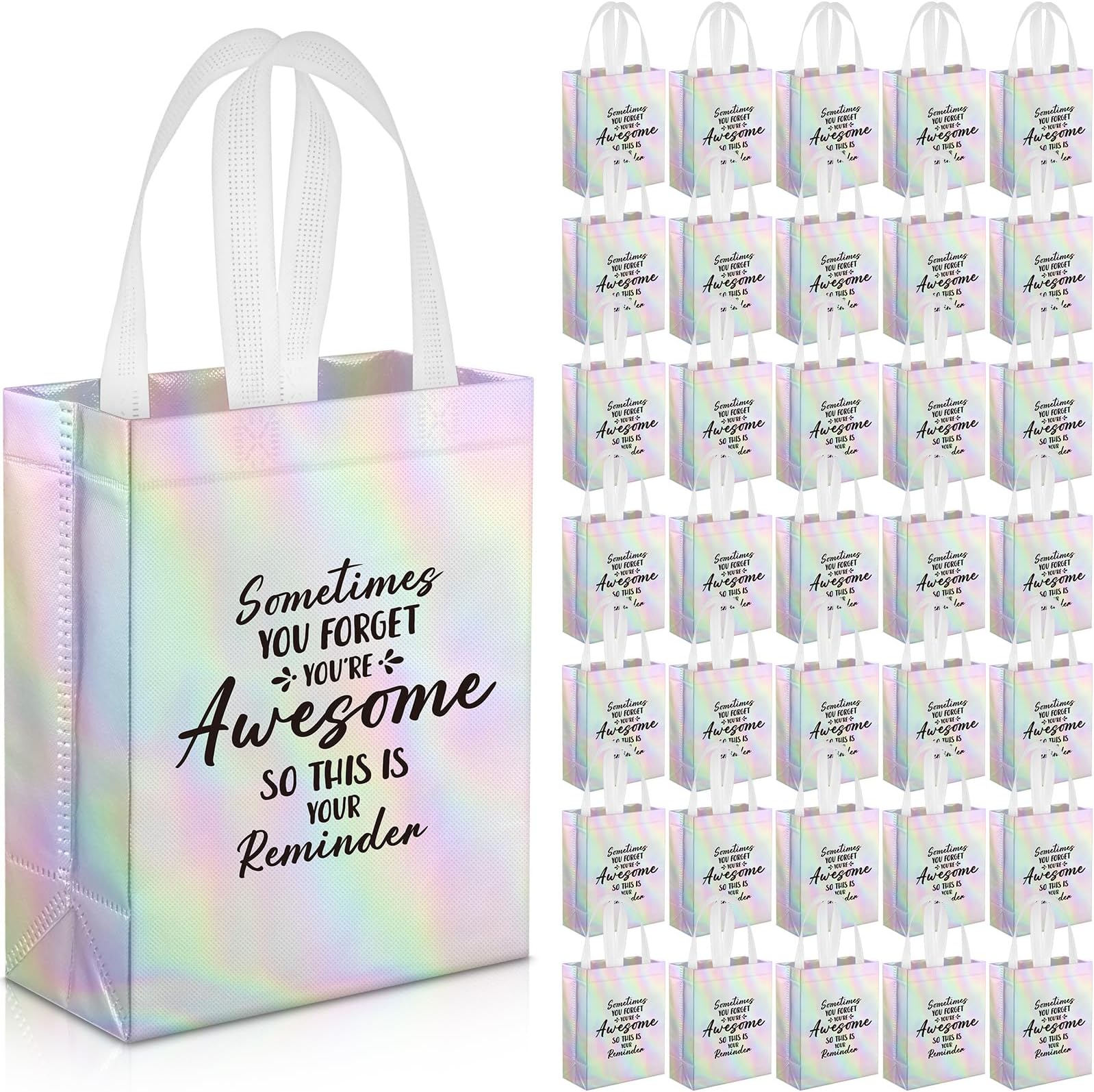 Amazon.com: 36 Pcs Thank You Reusable Gift Bags Employee Appreciation ...