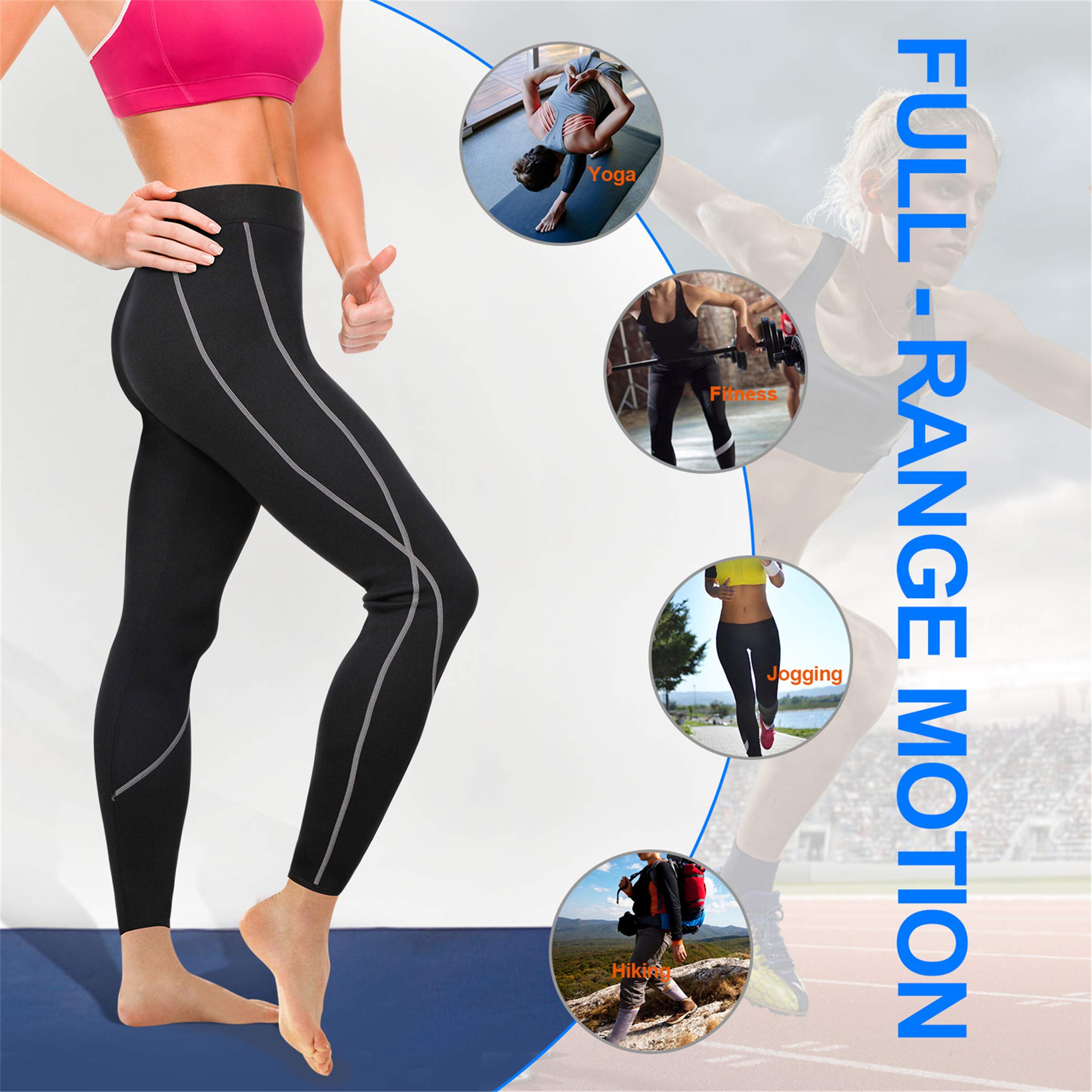 Pantaloni di Perdita di Peso Pantaloni Sauna Neoprene Donna Termici Dimagrante Leggings Hot Thermo Sauna Sudore Shaper per Fitness