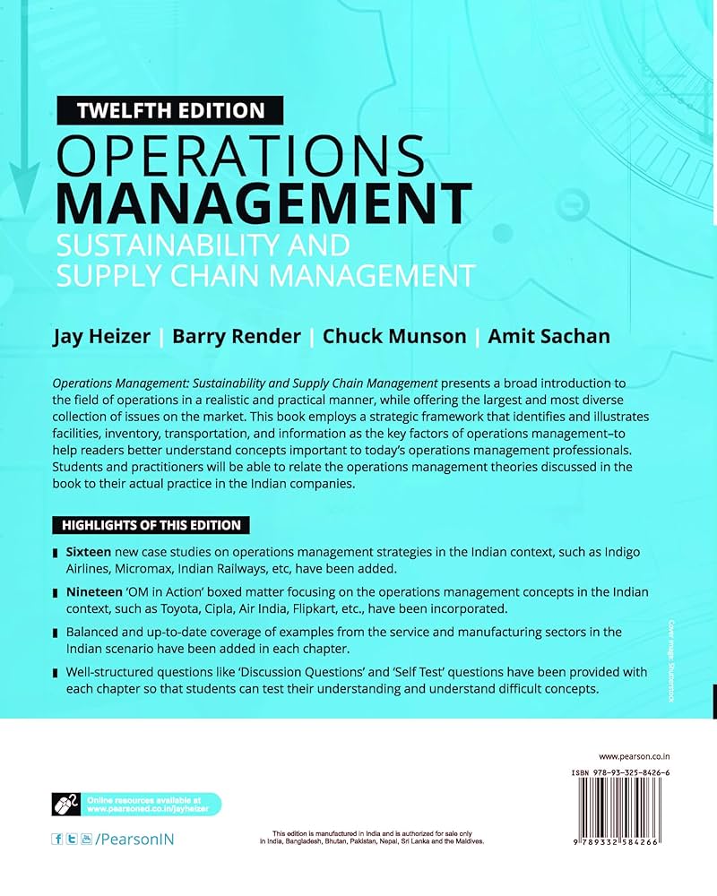 Operations Management Sustainability And Supply Chain