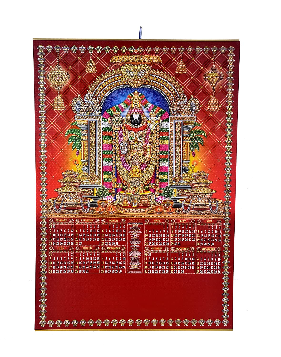 Aone IndiaBalaji wall calendar/Calendar/ 2018Calendar