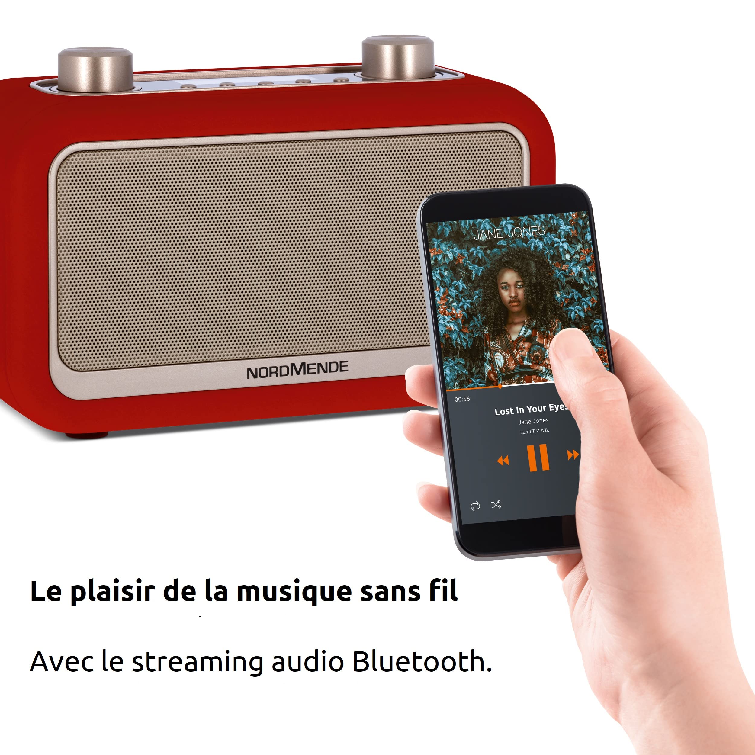 Inscabin W20A - Radio réveil numérique DAB/DAB FM avec chargement sans fil/grand écran - Haut-parleur portable sans fil avec Bluetooth - Beau design pour chambre à coucher, cuisine, bureau - Noyer Inscabin W20A - Radio réveil numérique DAB/DAB FM avec chargement sans fil/grand écran - Haut-parleur portable sans fil avec Bluetooth - Beau design pour chambre à coucher, cuisine, bureau - Noyer