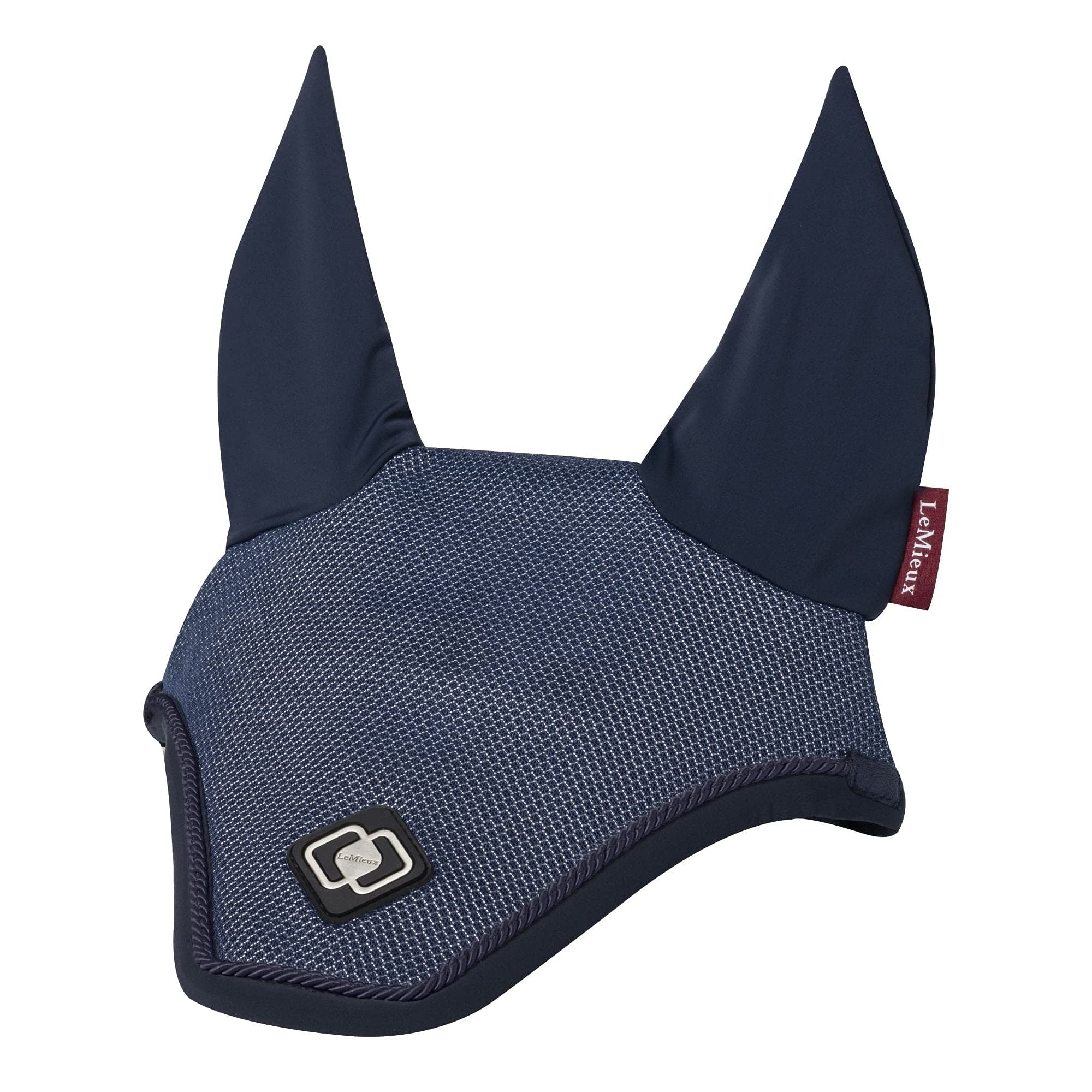 LeMieux Ultra Mesh Fliegenhaube in Marineblau mit weichen Lycra-Ohren – bequeme Passform – Sport-Pferdebekleidung – groß