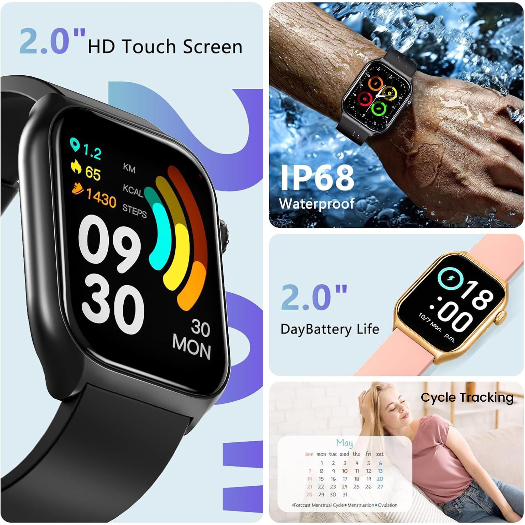 Smart Watch for Men Women- Answer/Make Calls - Image 2