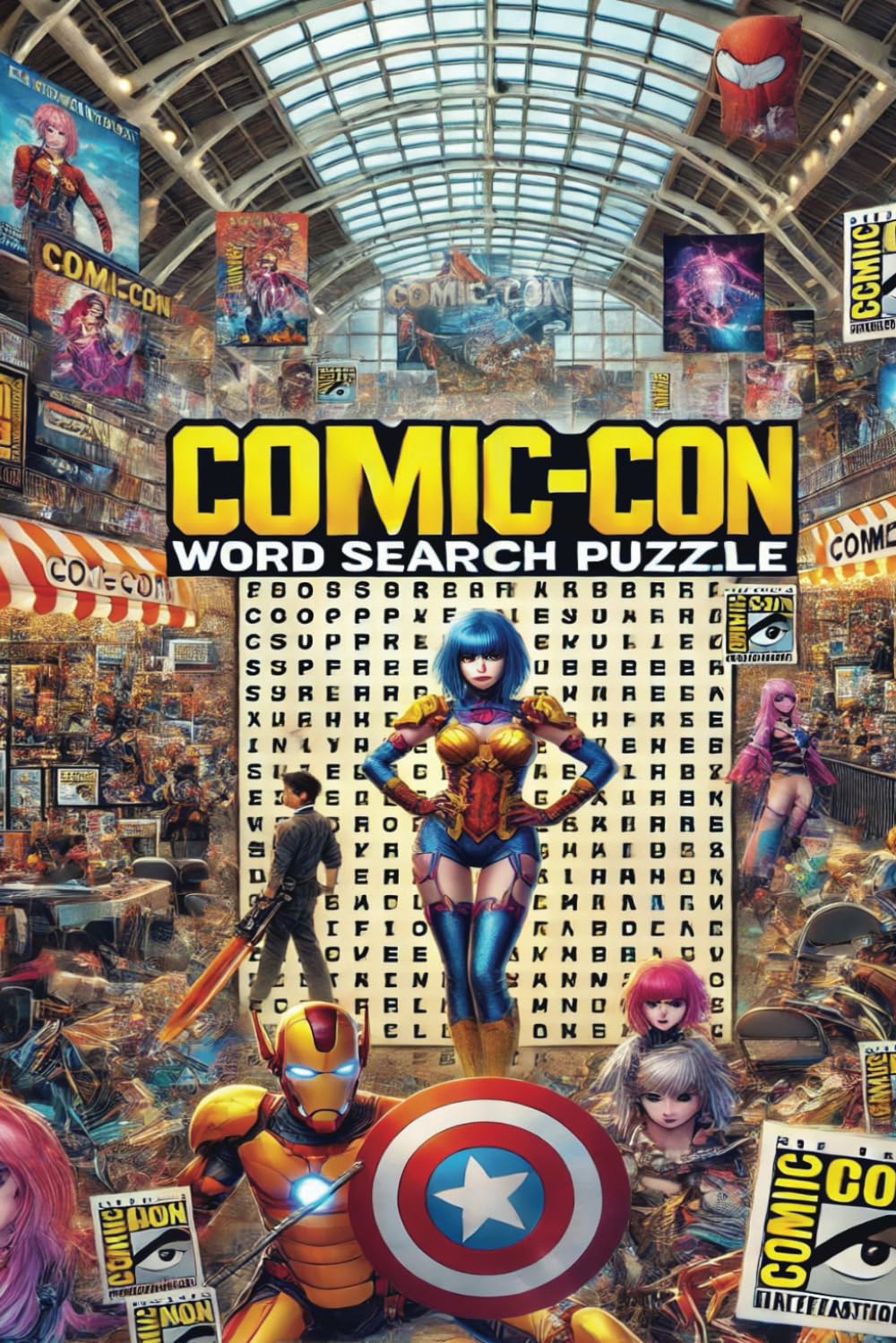 Comic-Con Word Search Puzzle: Find Your Favorite Heroes and Villains, Find Superheroes, Sci-Fi, and More, Unleash Your Inner Fan A Comic-Con Word Search Adventure