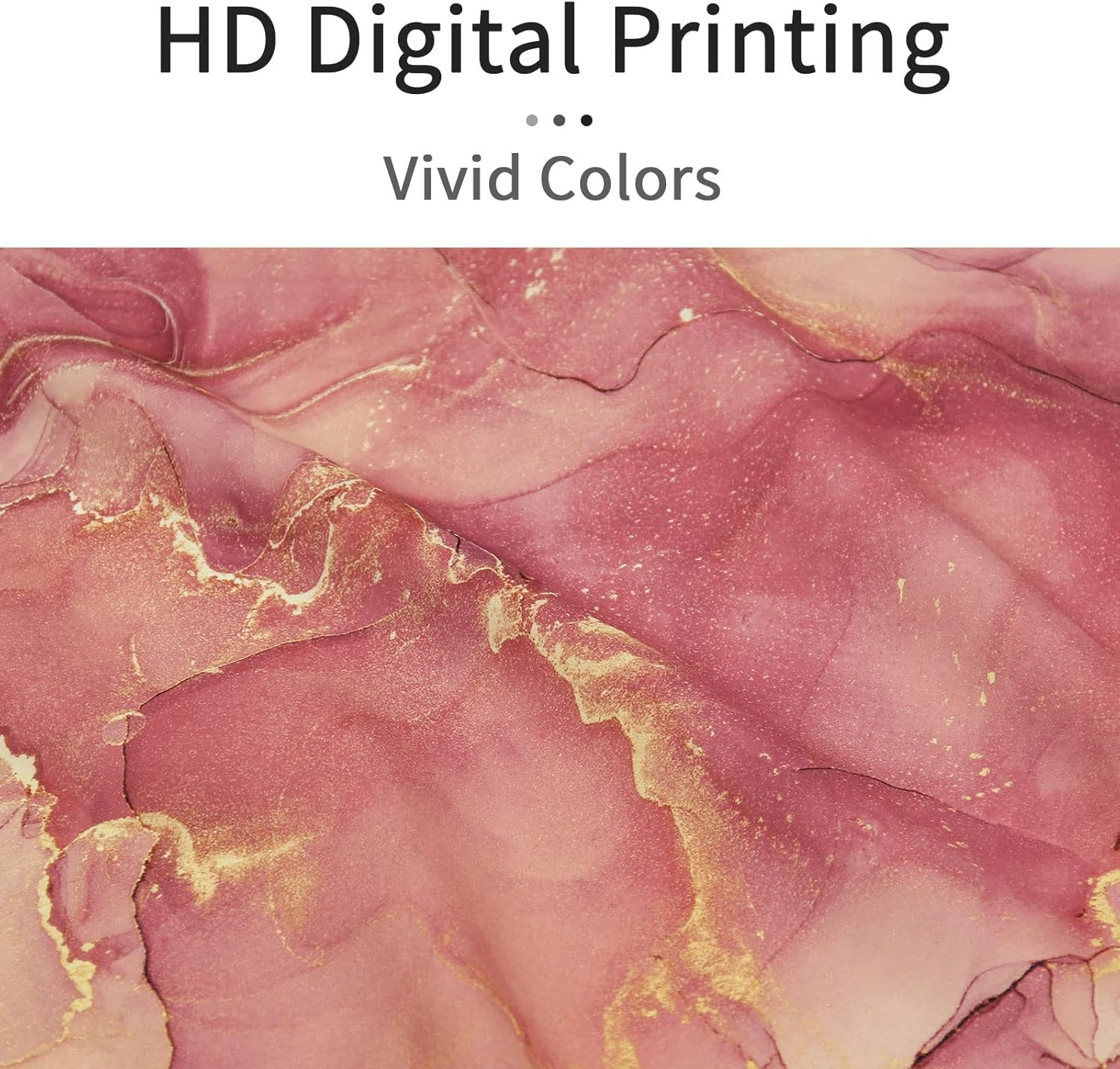 Gibelle Pink Shower Curtain, Abstract Peach Coral Fabric Shower Curtain for Bathroom, Modern Ombre Watercolor Ink Art Shower Curtain Set with Hooks, 72 x 72