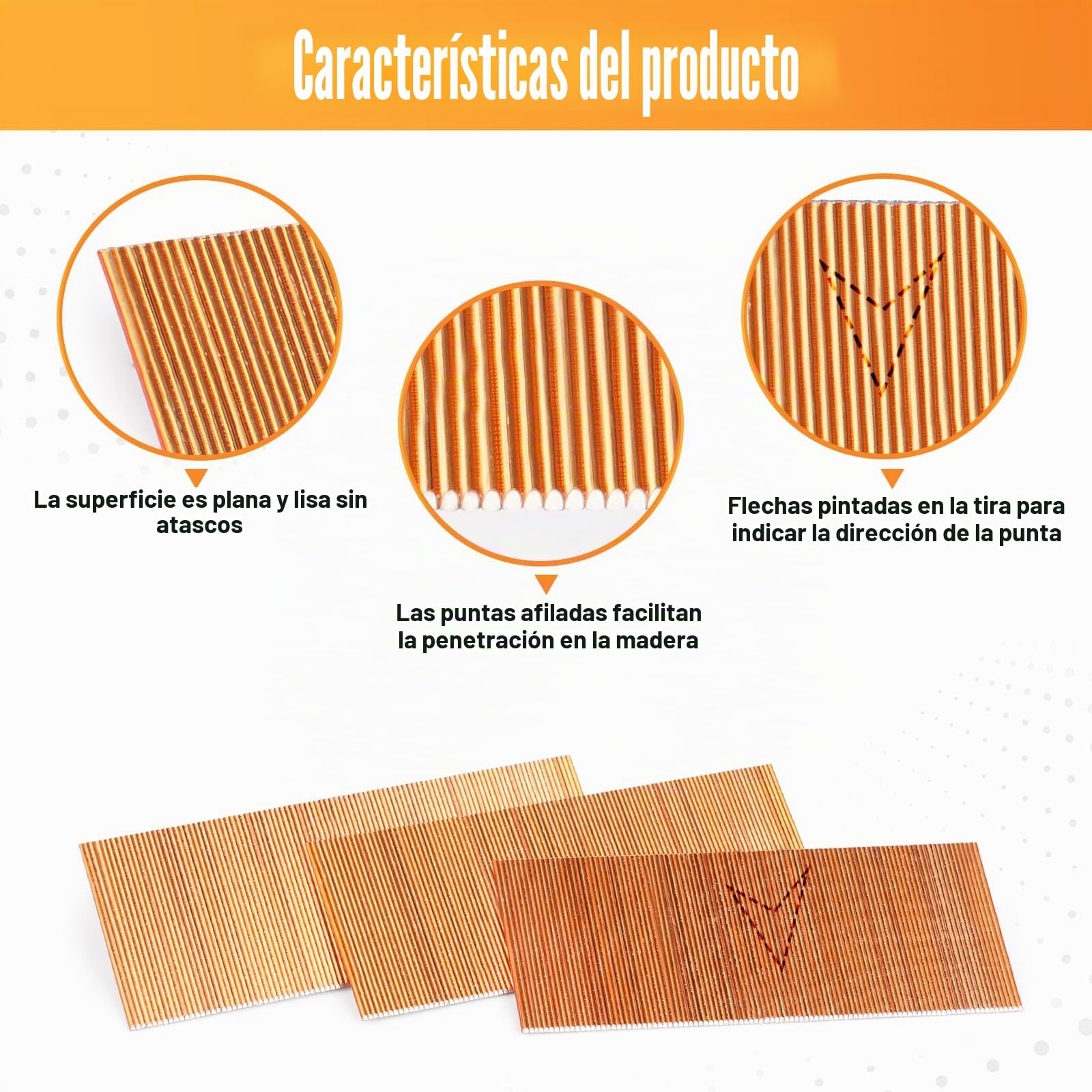 Clavos de cobre KIMSING P620, calibre 23, 10000 unidades/caja, clavos sin cabeza de 20 mm de longitud para clavadoras neumáticas y clavadoras neumáticas