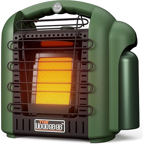 THE BOSS Propane Heater for Patio, 6000 BTU Portable Heater Outdoor Use Propane, Outdoor Space Heater for Camping