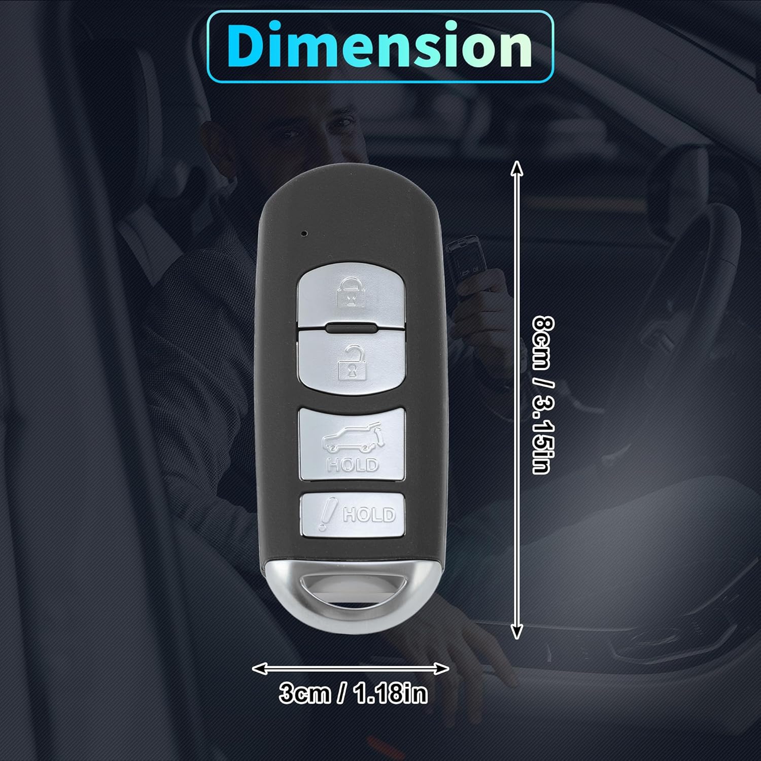 X AUTOHAUX WAZSKE13D02 315Mhz 交換用キーレスエントリーリモートスマートキーフォブ マツダ CX-9 2