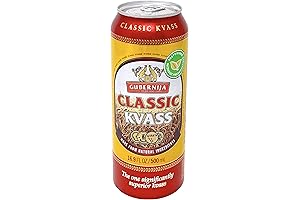 Classic Kvass 16.9 fl oz ~ 500 ml Pack of 12 Cans