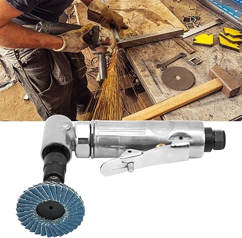Miniatura 4 de Mini lijadora de aire AG315BS en ángulo recto 20000-25000rpm, construcción de rodamientos de bolas, herramienta de pulido neumática con disco de
