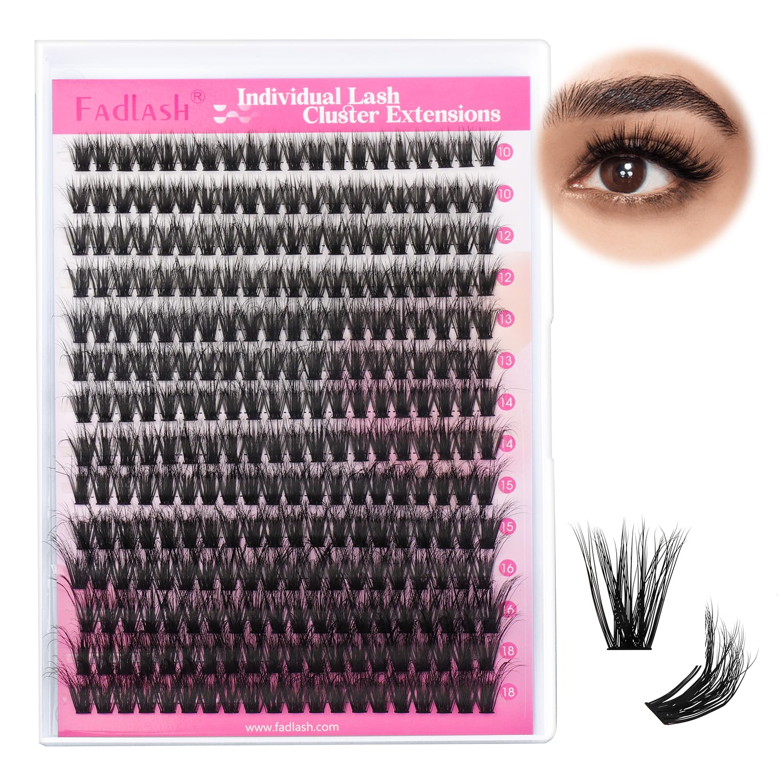 FADLASH Lash 120pcs 0.07mm D Curl 8-16mm 40D Mixed Trays Customizable DIY Eyelash Extensions for Beginners — view 30