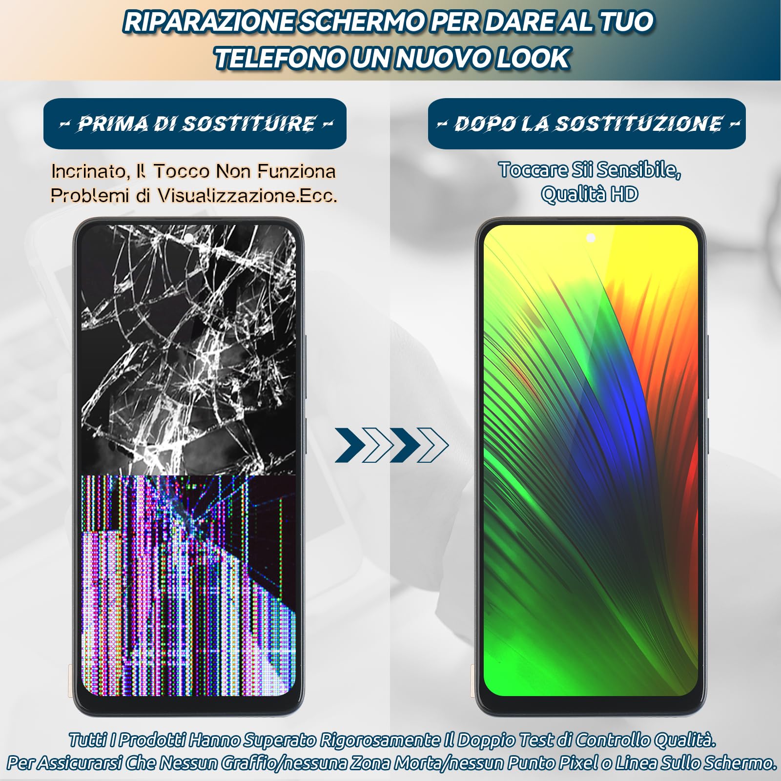 RongZy LCD Schermo per Xiaomi Redmi Note 13 4G Display di Ricambio Touch Screen Digitizer Parti di Riparazione per Redmi Note 13 4G 23124RA7EO LCD Display con Strumenti(Nero con Cornice, 6.67")