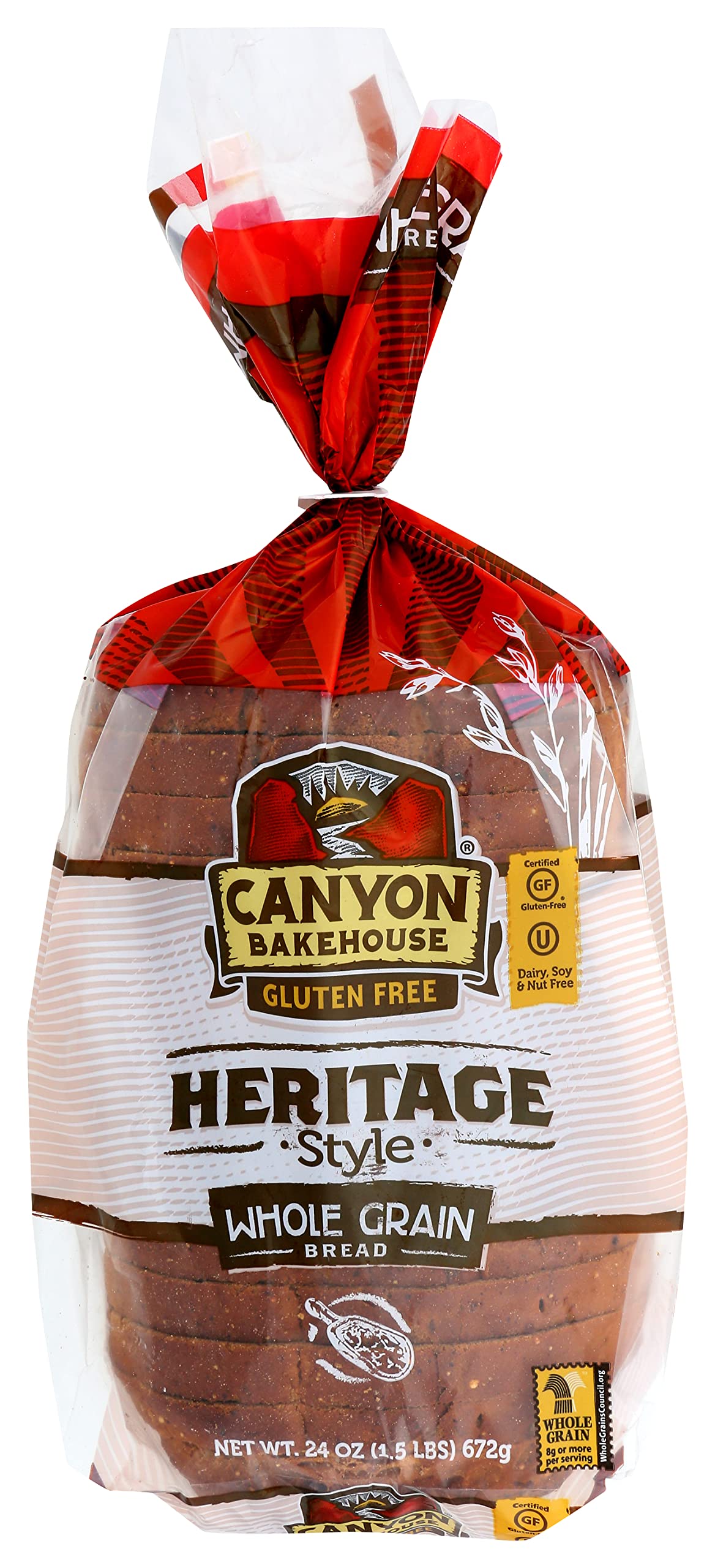 Heritage Style Whole Grain Gluten-Free Bread - Case of 6 Loaves by Canyon Bakehouse – Case of 6 Loaves, BREAD WHOLE GRAIN HERIT