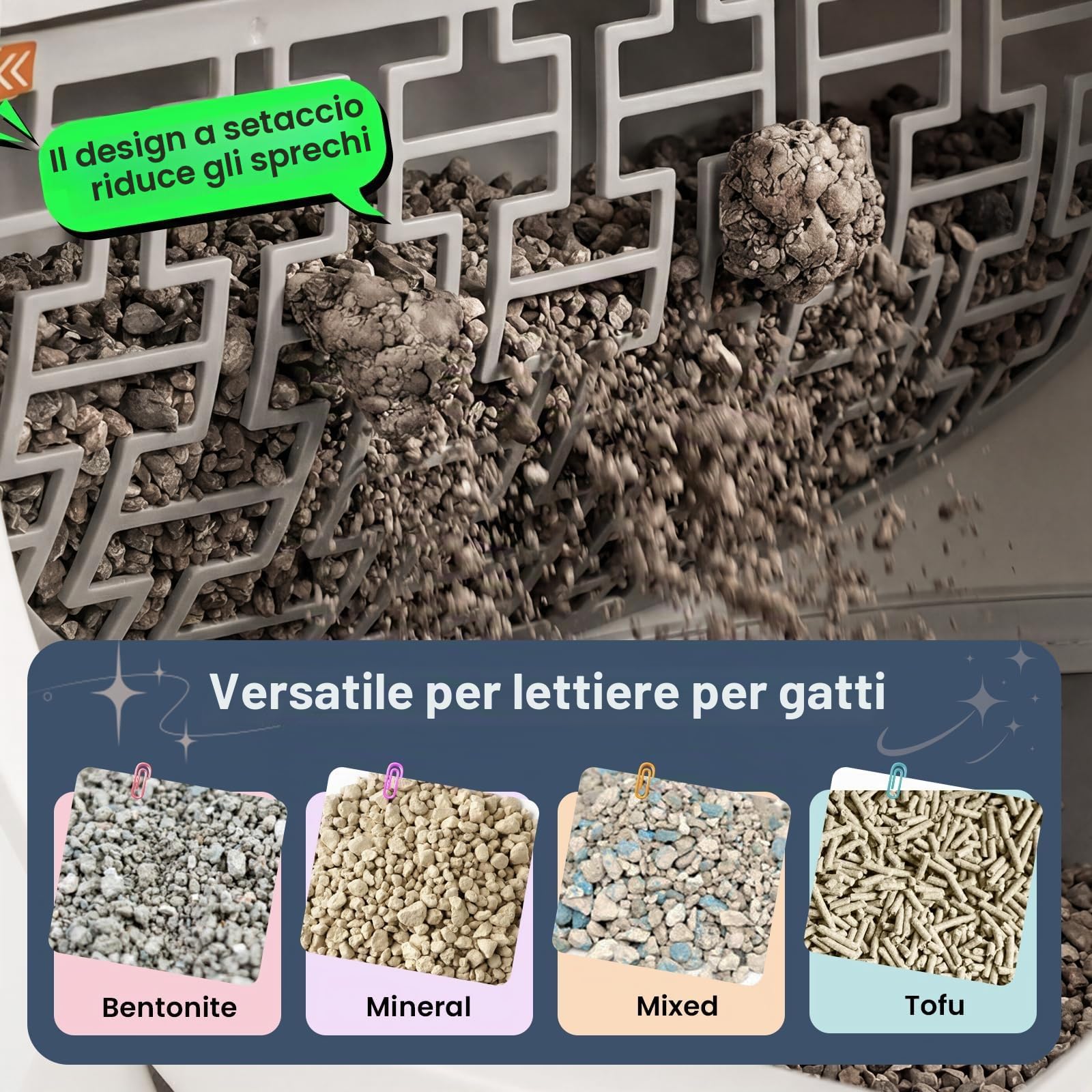 SEERFashion Lettiera Gatto Autopulente Con APP · Lettiera Automatica Per Gatti — immagine 8 di 16